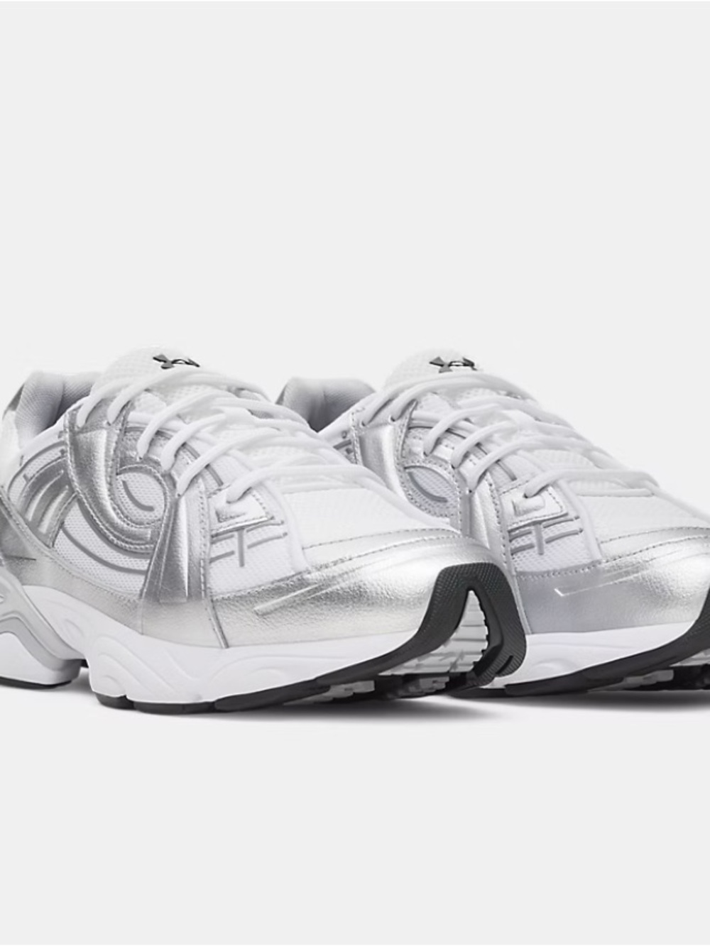 Under Armour UA Sola Men's Running Shoes - White/Gray Unisex M-7.5  W-9